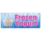 Signmission FROZEN YOGURT BANNER SIGN yoghurt self soft serve homemade toppings style treat B-Frozen Yogurt - alternate 1